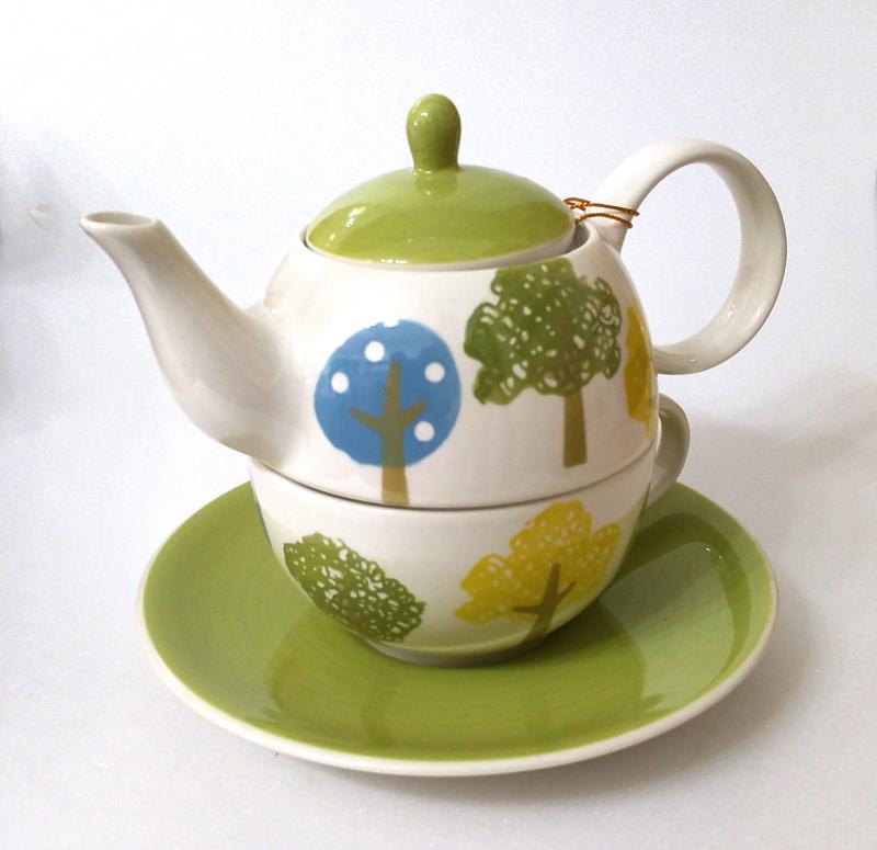 Set Tè in ceramica Bosco Incantato