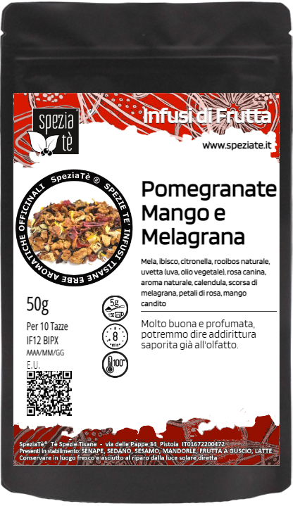 Pomegranate infuso Melagrana Mango in Busta richiudibile Salva Fragranza