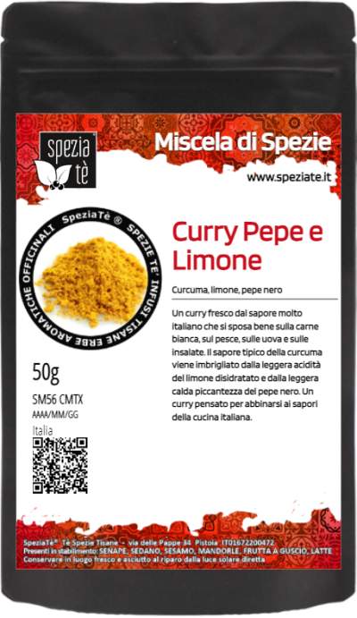 Curry Pepe e Limone in Busta richiudibile Salva Fragranza