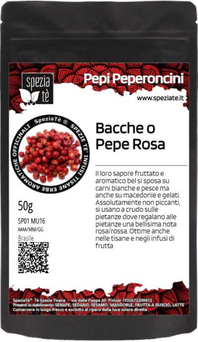 Bacche Rosa (Pepe Rosso) in Busta richiudibile Salva Fragranza
