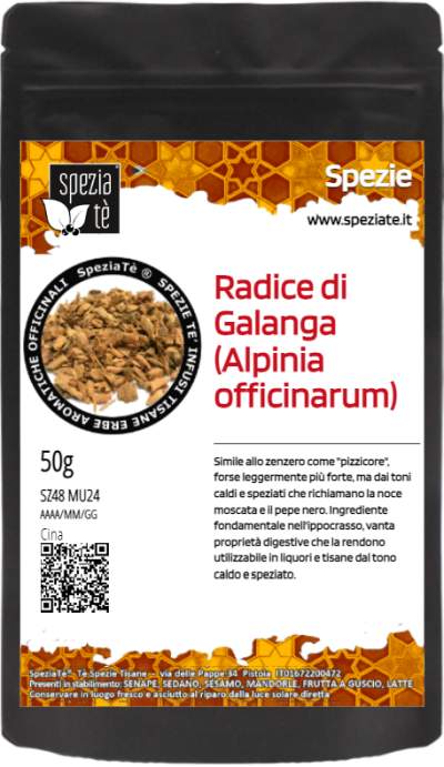 Radice di Galanga pezzetti (Alpinia officinarum) in Busta richiudibile Salva Fragranza