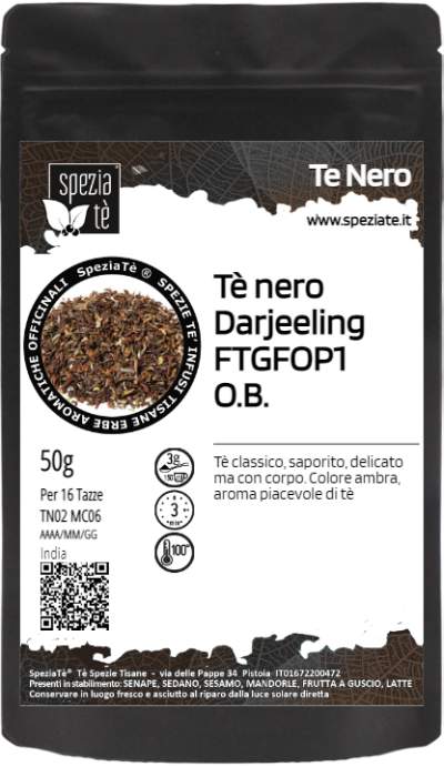 Tè nero Darjeeling Biologico in Busta richiudibile Salva Fragranza
