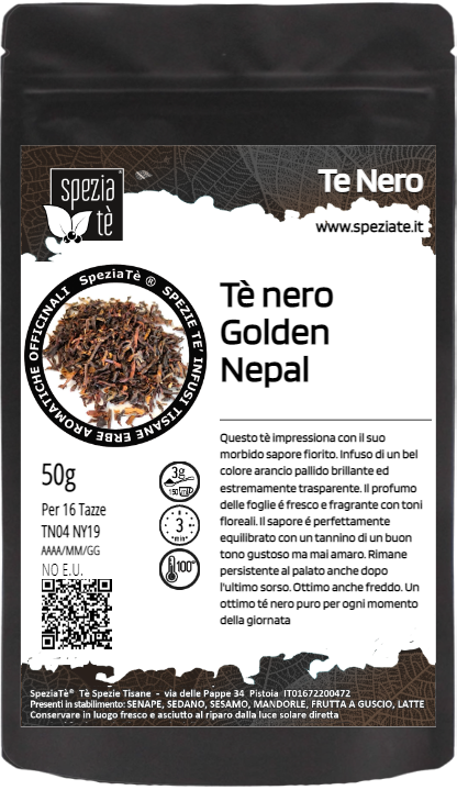 Tè nero Golden Nepal in Busta richiudibile Salva Fragranza