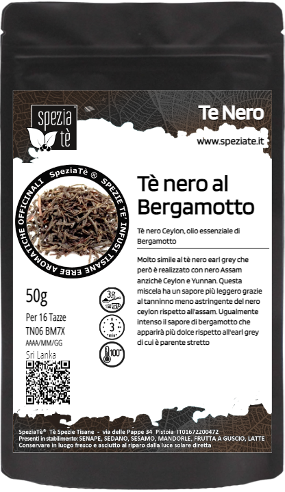 Tè nero al Bergamotto in Busta richiudibile Salva Fragranza