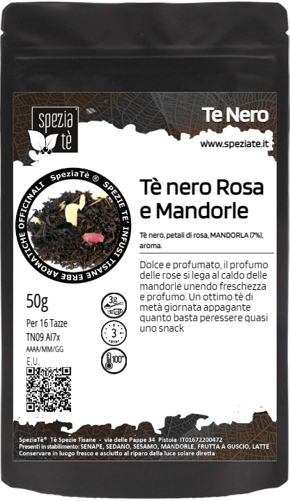 Tè nero Rose e Mandorle in Busta richiudibile Salva Fragranza