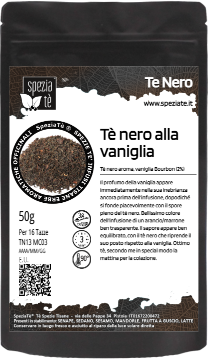 Tè nero broken alla vaniglia in Busta richiudibile Salva Fragranza