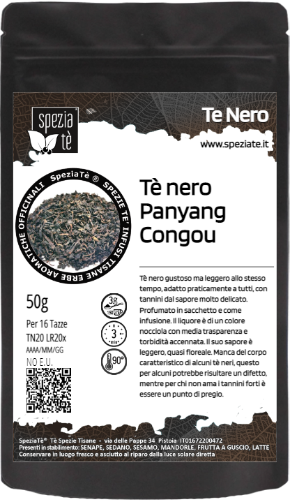 Tè nero Panyang Congou in Busta richiudibile Salva Fragranza
