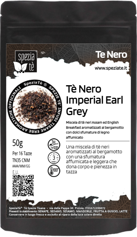 Tè nero Ceylon Organico Biologico in Busta richiudibile Salva Fragranza