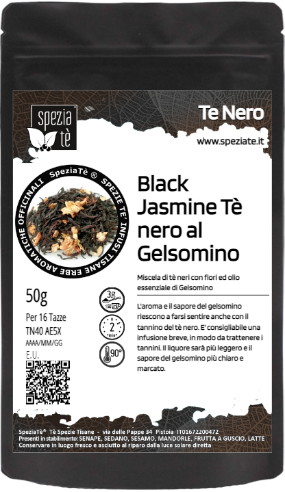 Tè nero Black Jasmine al gelsomino in Busta richiudibile Salva Fragranza