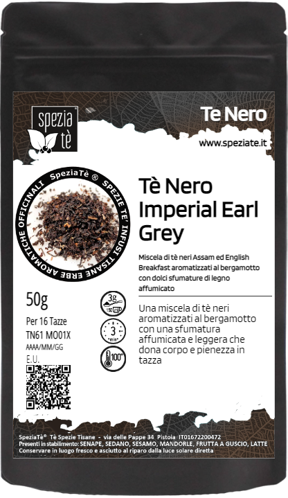 Tè Nero Vanilla Grey in Busta richiudibile Salva Fragranza