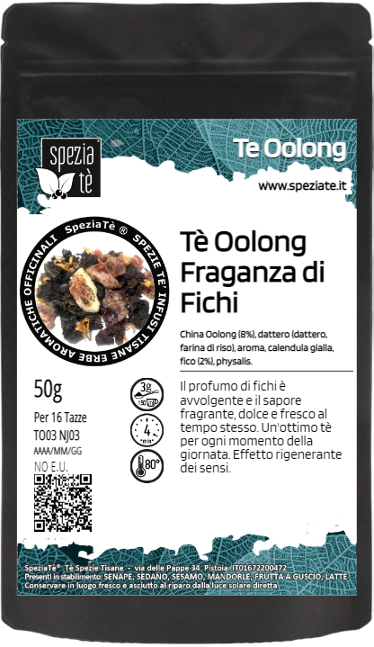 Tè Oolong Fraganza di Fichi in Busta richiudibile Salva Fragranza