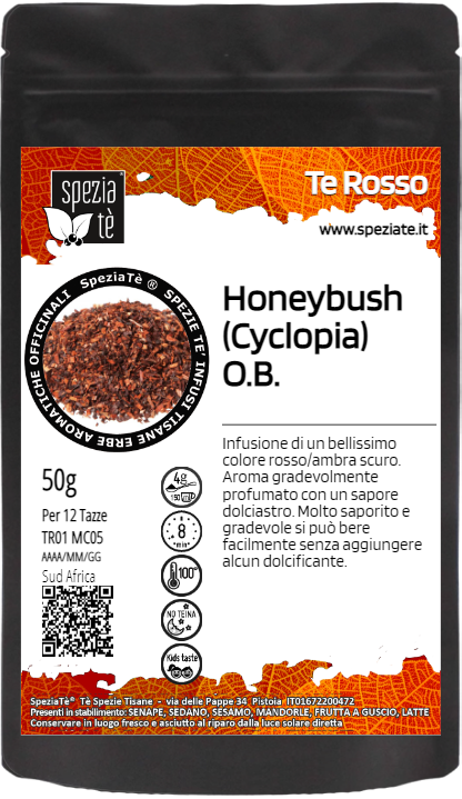 Tè rosso Honeybush (Cyclopia) naturale BIO in Busta richiudibile Salva Fragranza