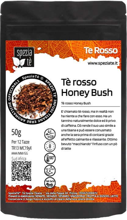 Tè rosso Honey Bush in Busta richiudibile Salva Fragranza