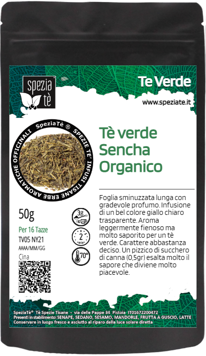 Tè verde sencha bio in Busta richiudibile Salva Fragranza