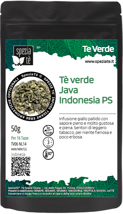 Tè verde java indonesia PS in Busta richiudibile Salva Fragranza