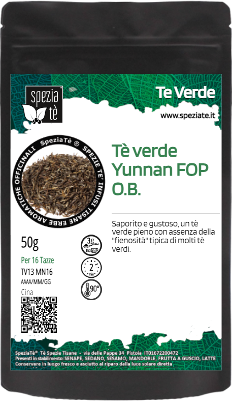 Tè verde Yunnan green in Busta richiudibile Salva Fragranza