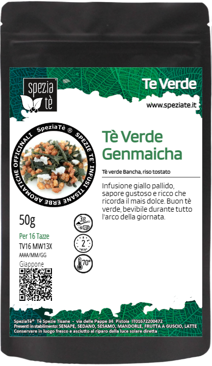 Tè Verde Genmeicha BIO con riso tostato: Popcorn Tea in Busta richiudibile Salva Fragranza