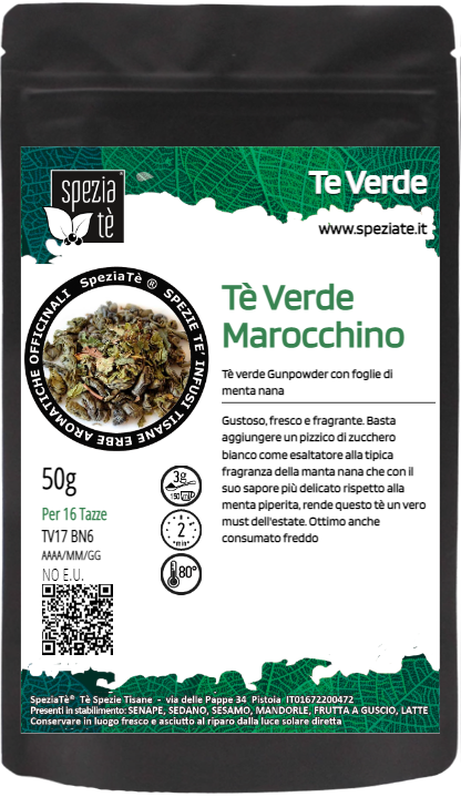 Tè Verde Marocchino in Busta richiudibile Salva Fragranza