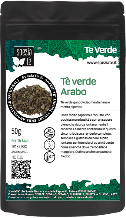Tè verde Arabo in Busta richiudibile Salva Fragranza