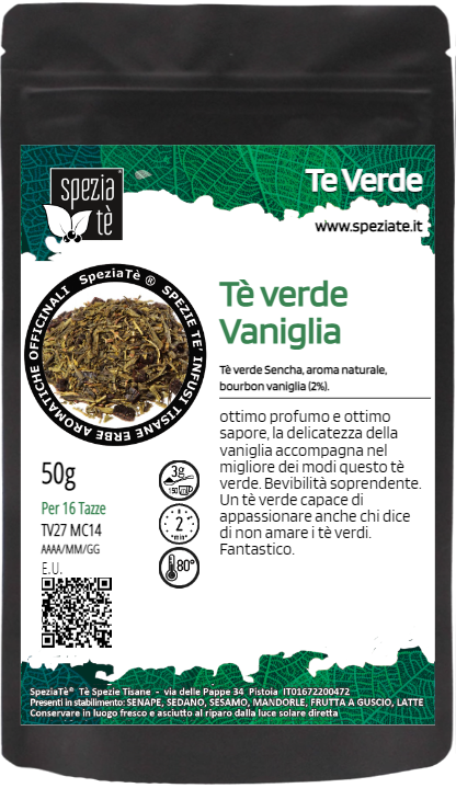 Tè verde alla vaniglia in Busta richiudibile Salva Fragranza