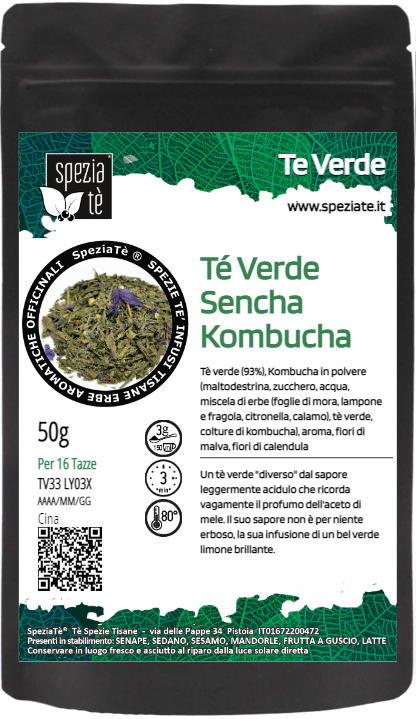 Té Verde Sencha Kombucha in Busta richiudibile Salva Fragranza