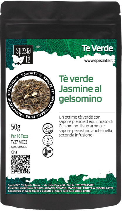 Tè verde Jasmine al gelsomino in Busta richiudibile Salva Fragranza