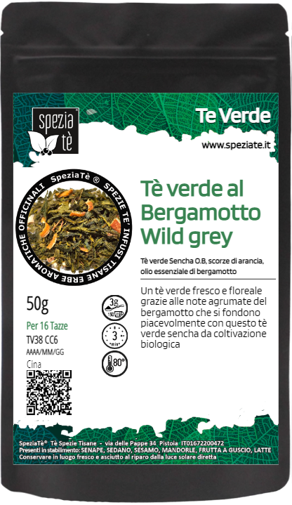 Tè verde al Bergamotto Green Earl Grey in Busta richiudibile Salva Fragranza