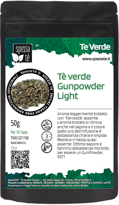Tè verde Gunpowder 3505 in Busta richiudibile Salva Fragranza